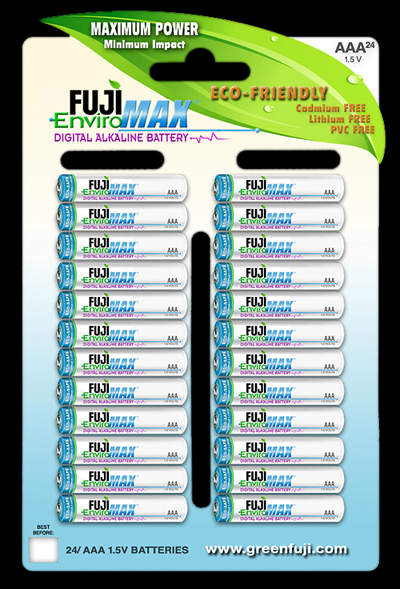 FUJI EnviroMAX Digital AAA 24-ct Hanger