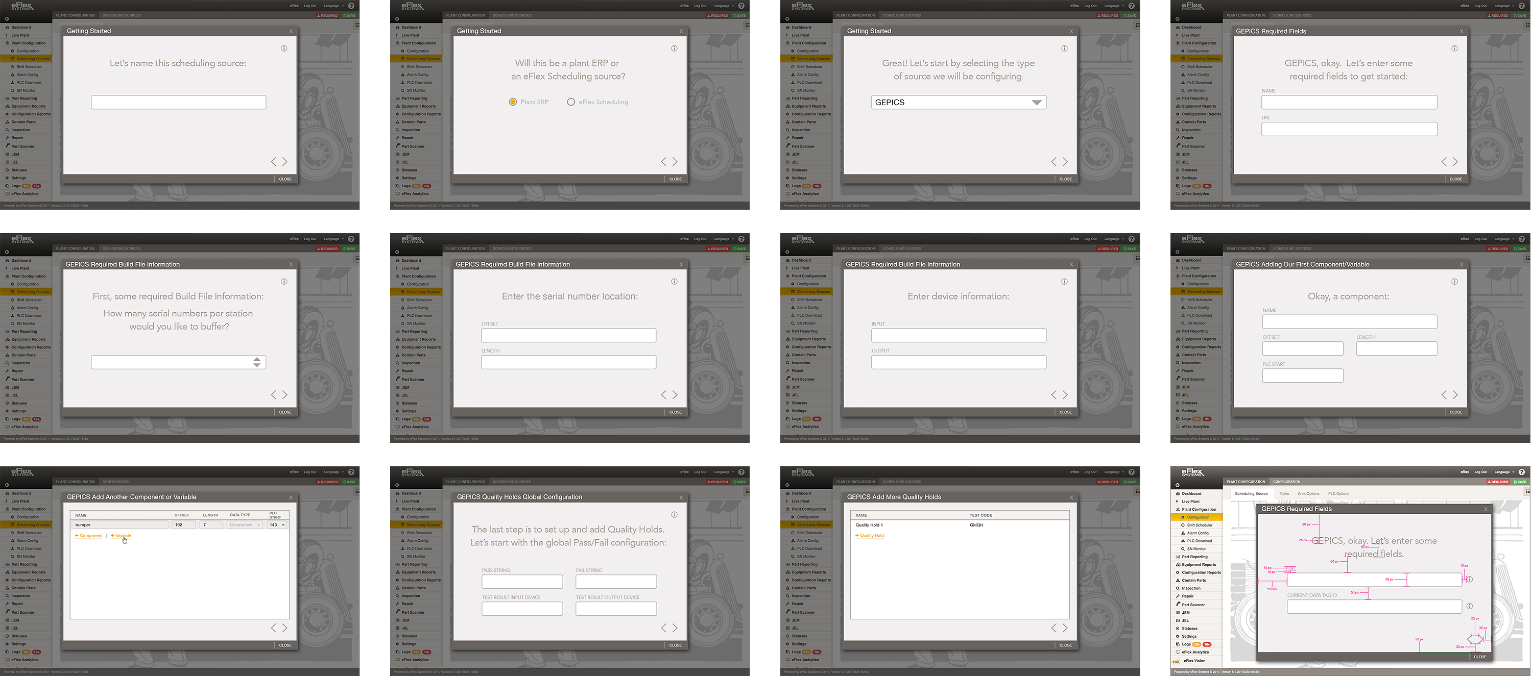Scheduling Source Wizard